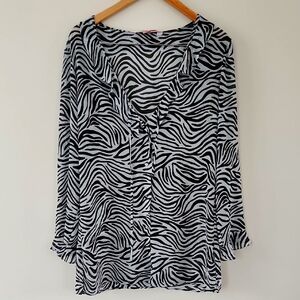 Victoria Secret Sheer Zebra Print Chemise